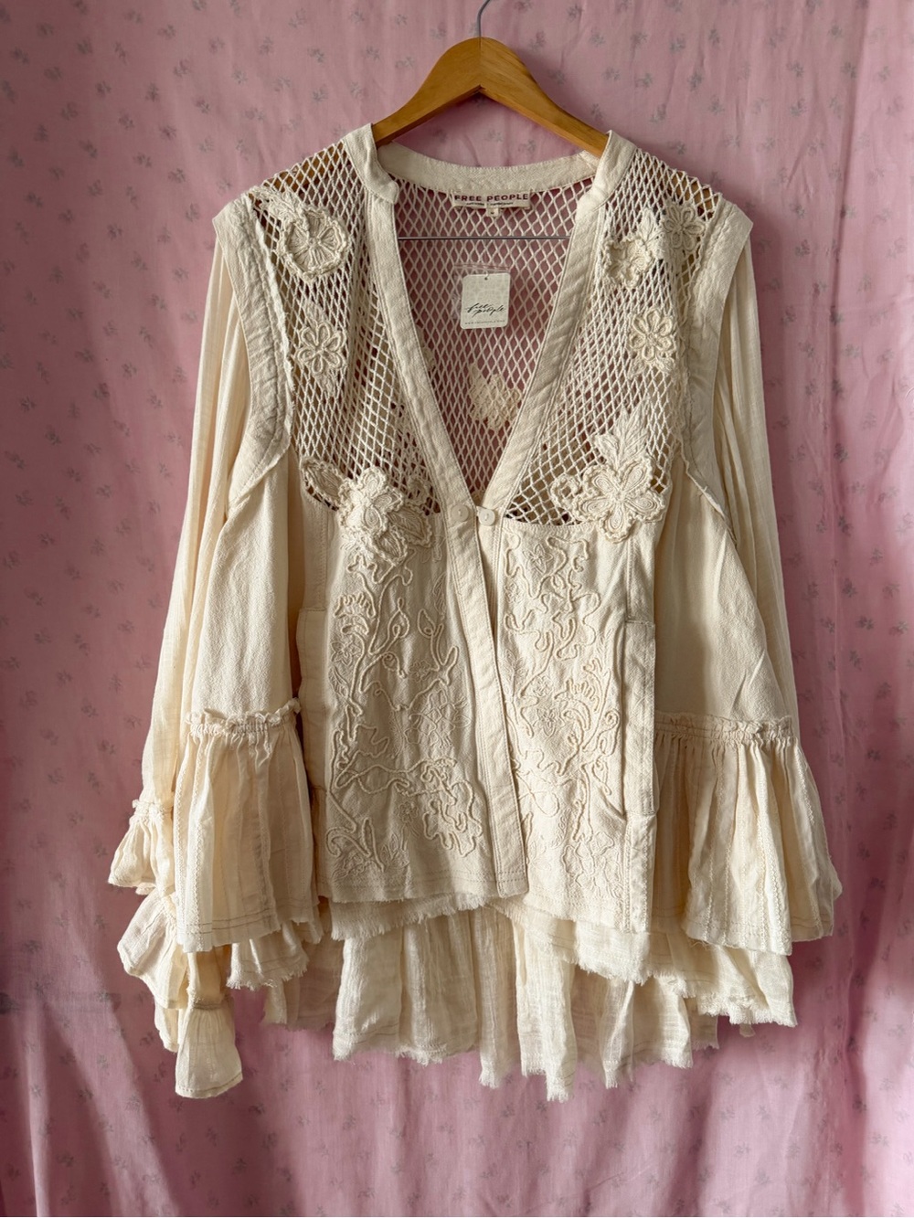 NWT Stunning Free people Amalfi Jacket - Perfect Bohemian style